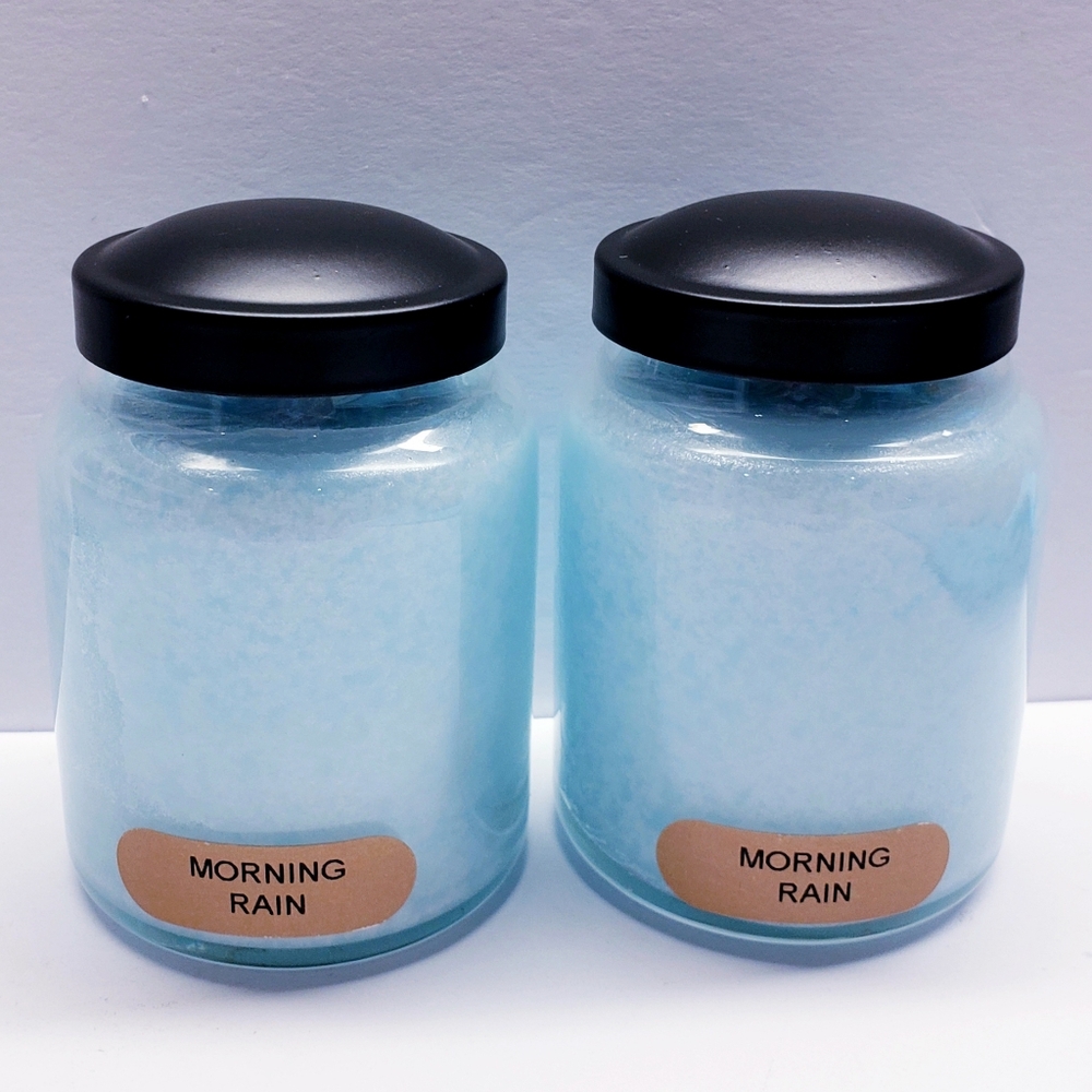 MORNING RAIN -Cheerful Giver Baby Jar Single Wick Candle, 6 oz(2 pack)